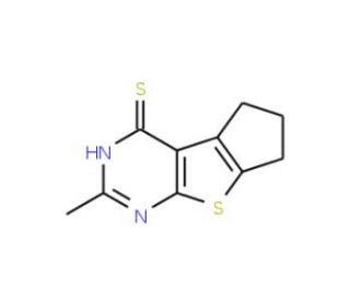 6-Methyl-2,3-dihydro-1H-8-thia-5,7-diaza-cyclopenta[a]indene-4-thiol - chemical structure image