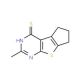 6-Methyl-2,3-dihydro-1H-8-thia-5,7-diaza-cyclopenta[a]indene-4-thiol - chemical structure image