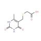 (6-Methyl-2,4-dioxo-1,2,3,4-tetrahydro-pyrimidin-5-ylmethylsulfanyl)acetic acid - chemical structure image