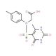 [[(6-Methyl-2,4-dioxo-1,2,3,4-tetrahydropyrimidin-5-yl)sulfonyl](4-methylphenyl)amino]acetic acid - chemical structure image