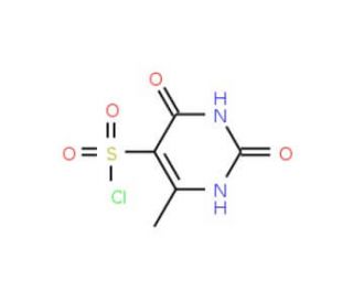 6-Methyl-2,4-dioxo-1,2,3,4-tetrahydropyrimidine-5-sulfonyl chloride (CAS 6461-30-9) - chemical structure image