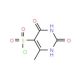 6-Methyl-2,4-dioxo-1,2,3,4-tetrahydropyrimidine-5-sulfonyl chloride (CAS 6461-30-9) - chemical structure image