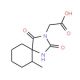 (6-Methyl-2,4-dioxo-1,3-diaza-spiro[4.5]dec-3-yl)-acetic acid - chemical structure image