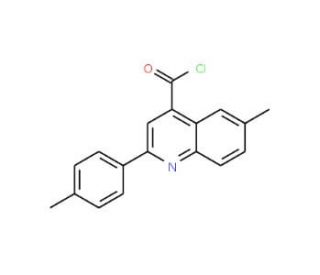 6-methyl-2-(4-methylphenyl)quinoline-4-carbonyl chloride - chemical structure image