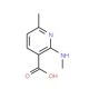 6-methyl-2-(methylamino)nicotinic acid (CAS 155790-12-8) - chemical structure image