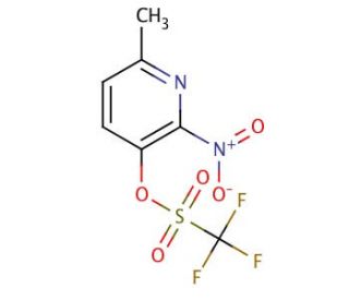 6-Methyl-2-nitro-3-pyridyl trifluoromethanesulfonate (CAS 163083-48-5) - chemical structure image
