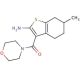 6-Methyl-3-(morpholin-4-ylcarbonyl)-4,5,6,7-tetrahydro-1-benzothien-2-ylamine (CAS 590376-48-0) - chemical structure image