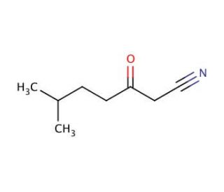 6-methyl-3-oxoheptanenitrile - chemical structure image