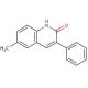 6-Methyl-3-phenyl-2-quinolinol (CAS 73108-78-8) - chemical structure image
