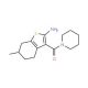 6-Methyl-3-(piperidin-1-ylcarbonyl)-4,5,6,7-tetrahydro-1-benzothien-2-ylamine - chemical structure image