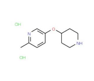 6-Methyl-3-pyridinyl 4-piperidinyl ether dihydrochloride - chemical structure image