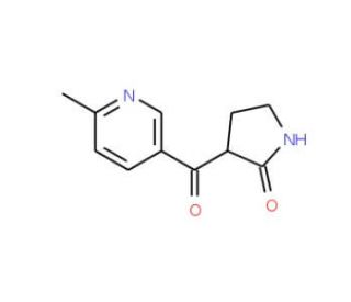6-Methyl-3-pyridoyl-2-pyrrolidinone (CAS 1076198-57-6) - chemical structure image