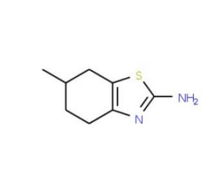 6-Methyl-4,5,6,7-tetrahydro-1,3-benzothiazol-2-amine (CAS 7496-50-6) - chemical structure image
