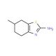 6-Methyl-4,5,6,7-tetrahydro-1,3-benzothiazol-2-amine (CAS 7496-50-6) - chemical structure image