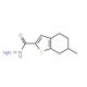 6-Methyl-4,5,6,7-tetrahydro-1-benzothiophene-2-carbohydrazide (CAS 956576-52-6) - chemical structure image