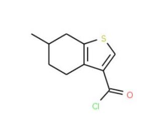 6-methyl-4,5,6,7-tetrahydro-1-benzothiophene-3-carbonyl chloride - chemical structure image