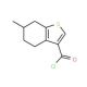 6-methyl-4,5,6,7-tetrahydro-1-benzothiophene-3-carbonyl chloride - chemical structure image