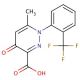 6-methyl-4-oxo-1-[2-(trifluoromethyl)phenyl]-1,4-dihydropyridazine-3-carboxylic acid - chemical structure image
