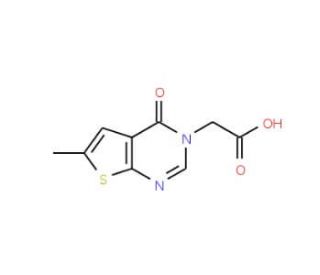 (6-Methyl-4-oxo-4H-thieno[2,3-d]pyrimidin-3-yl)-acetic acid - chemical structure image