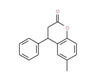 6-Methyl-4-phenyl-chroman-2-one (CAS 40546-94-9) - chemical structure image