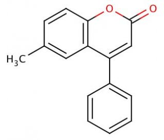 6-Methyl-4-phenylcoumarin - chemical structure image