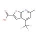 6-methyl-4-(trifluoromethyl)furo[2,3-b]pyridine-2-carboxylic acid - chemical structure image