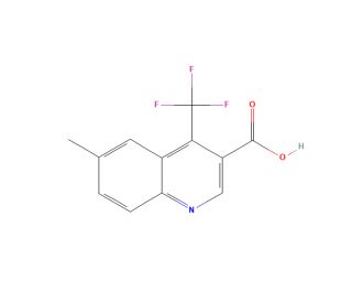 6-methyl-4-(trifluoromethyl)quinoline-3-carboxylic acid - chemical structure image