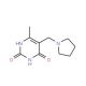 6-Methyl-5-(1-pyrrolidinylmethyl)-2,4(1H,3H)-pyrimidinedione - chemical structure image