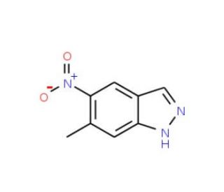 6-Methyl-5-nitro-1H-indazole (CAS 81115-43-7) - chemical structure image