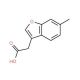 (6-Methyl-benzofuran-3-yl)-acetic acid (CAS 142917-39-3) - chemical structure image