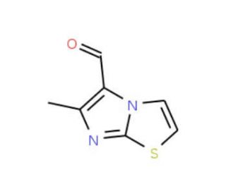 6-Methyl-imidazo[2,1-b]thiazole-5-carbaldehyde (CAS 75001-31-9) - chemical structure image