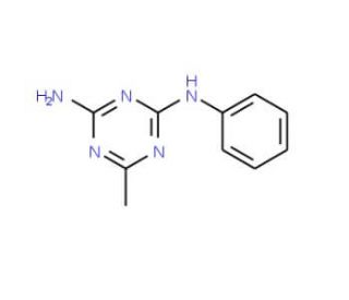 6-methyl-N-phenyl-1,3,5-triazine-2,4-diamine (CAS 7426-35-9) - chemical structure image