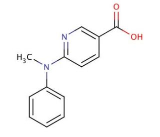 6-[methyl(phenyl)amino]pyridine-3-carboxylic acid - chemical structure image