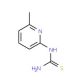 (6-Methyl-pyridin-2-yl)-thiourea (CAS 49600-34-2) - chemical structure image
