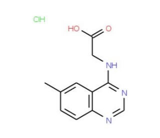 (6-Methyl-quinazolin-4-ylamino)-acetic acid hydrochloride - chemical structure image