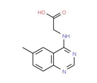 (6-Methyl-quinazolin-4-ylamino)-acetic acid - chemical structure image