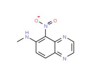 6-Methylamino-5-nitroquinoxaline (CAS 149703-58-2) - chemical structure image