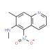 6-Methylamino-7-methyl-5-nitroquinoline (CAS 83407-41-4) - chemical structure image