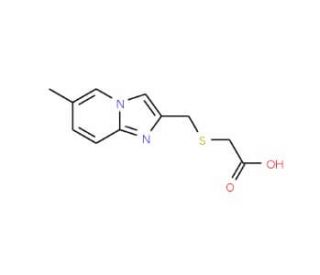 {[(6-methylimidazo[1,2-a]pyridin-2-yl)methyl]thio}acetic acid - chemical structure image