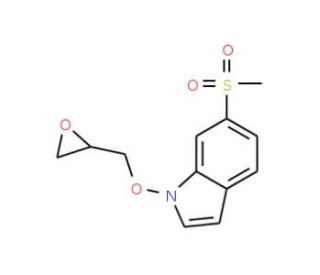6-(Methylsulfonyl)-1-(oxiran-2-ylmethoxy)-1H-indole (CAS 849924-91-0) - chemical structure image