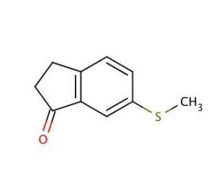 6-(Methylthio)-1-indanone (CAS 138485-82-2) - chemical structure image