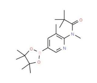 6-(N,2,2,2-Tetramethylacetamido)-5-methylpyridine-3-boronic acid pinacol ester (CAS 1073354-77-4) - chemical structure image