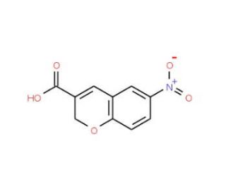 6-nitro-2H-chromene-3-carboxylic acid - chemical structure image