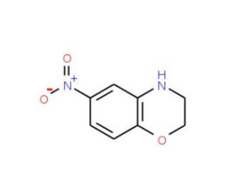 6-Nitro-3,4-dihydro-2H-1,4-benzoxazine (CAS 28226-22-4) - chemical structure image