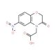 (6-nitro-3-oxo-2,3-dihydro-4H-1,4-benzoxazin-4-yl)acetic acid - chemical structure image