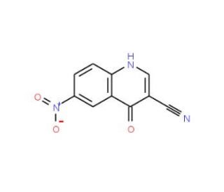 6-nitro-4-oxo-1,4-dihydroquinoline-3-carbonitrile - chemical structure image