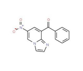 (6-nitroimidazo[1,2-a]pyridin-8-yl)(phenyl)methanone - chemical structure image