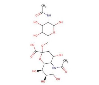 6-O-α-Sialyl-2-acetamido-2-deoxy-D-galactopyranoside (CAS 72506-87-7) - chemical structure image