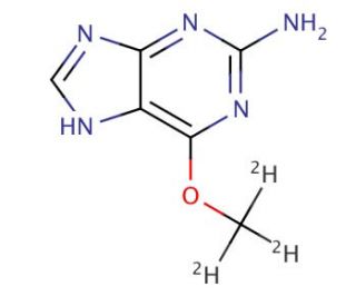 6-O-Methyl-d3-guanine (CAS 50704-43-3) - chemical structure image