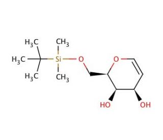 6-O-(tert-Butyldimethylsilyl)-D-galactal (CAS 124751-19-5) - chemical structure image
